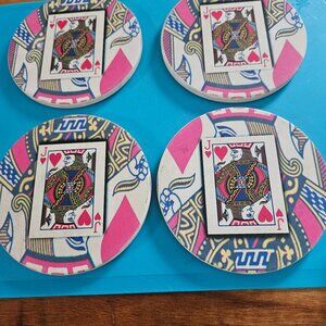 COASTER CARDS WITH JACKS MOTTO BY COASTERSYTONE APPROX. 4INCHES